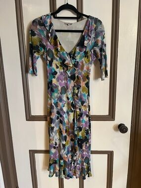 ETRO ruffle trim dress.